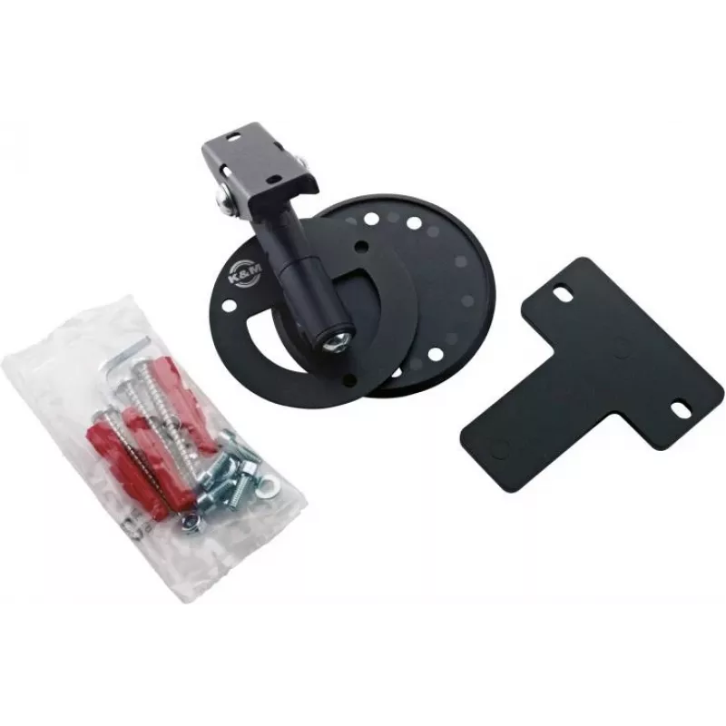 König & Meyer Soporte de pared universal para altavoces 24161-000-56 Negro texturizado