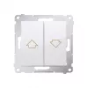 KONTAK-SIMON Simon 54 módulo de pulsador para persiana blanco, enclavamiento eléctrico, bornes de resorte, 10A 250V