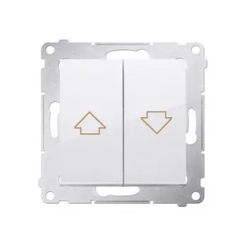 KONTAK-SIMON Simon 54 módulo de pulsador para persiana blanco, enclavamiento eléctrico, bornes de resorte, 10A 250V
