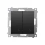 KONTAK-SIMON Simon 54 módulo interruptor de escalera universal, negro mate, 2 vías, 10AX 250V