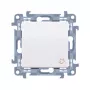 KONTAK-SIMON Simon Contact 10 Pulsador de timbre, 1 módulo, blanco, autoajustable, 10AX 250V