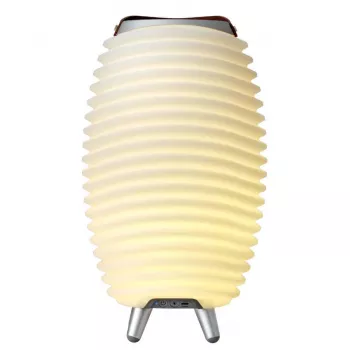 KOODUU SYNERGY 35 Lámpara LED con altavoz Bluetooth y enfriador de bebidas - 41 x 24 cm, Blanco