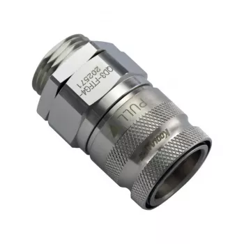 Koolance QD3 Racer rápido, espiga de 10 mm con rosca exterior G1/4 inch a racor rápido - níquel