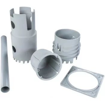 KOPOS KEFZ 80/VDZ_KB set de cajas de derivación eléctricas con sierra de corona, IP68, negro