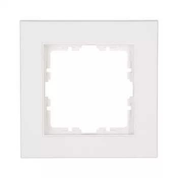 Kopp Paris Marco embellecedor 1 toma, sin tornillos, blanco