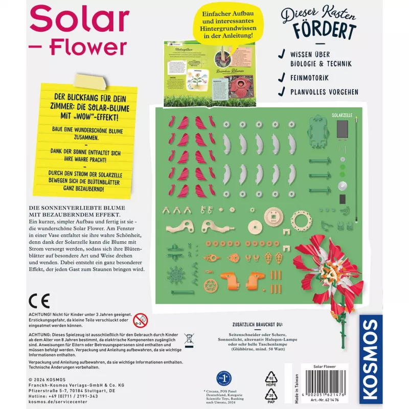 Kosmos kit de experimentos Solar-Flower
