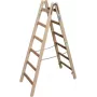 Escalera doble de madera KRAUSE 2x6 peldaños, pino, 150 kg, EN 131 170088