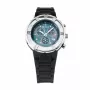 KRONOS K789.CN.5C reloj unisex analógico de cuarzo 40,5 mm caja de acero inoxidable correa de piel negra