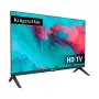 KRUGER & MATZ KM0224-T1 Televisor LED 24 pulgadas HD Ready con DVB-T2 H.265/HEVC, adaptador de coche 12V, 2x HDMI, USB PVR, modo hotel