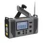 Kruger & Matz KM0838 Radio de emergencia solar con powerbank de 10000mAh, linterna LED, manivela dinamo, AM/FM/NOAA, alarma SOS