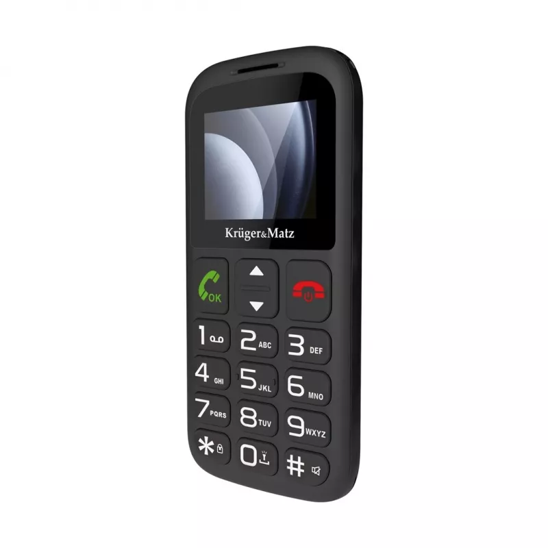Kruger&Matz Simple 923 Móvil 4G GSM para personas mayores - Negro
