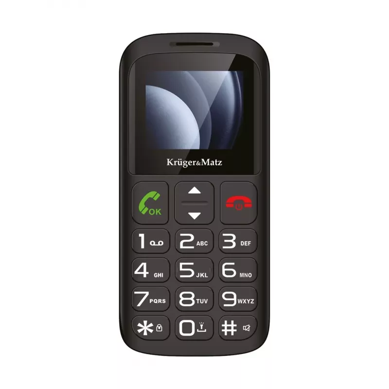 Kruger&Matz Simple 923 Móvil 4G GSM para personas mayores - Negro