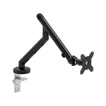 Kruger & Matz Warrior GU-100 Soporte de monitor - brazo individual, pinza de mesa/pasacables, negro