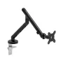 Kruger & Matz Warrior GU-100 Soporte de monitor - brazo individual, pinza de mesa/pasacables, negro