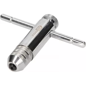 KS TOOLS portabrocas hexagonal 1/4 pulgadas con cabezal de carraca reversible, 85mm, 72 dientes, cromo-vanadio, DIN 3126 / ISO 1173 331.0660