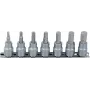 KS TOOLS Juego de llaves de vaso con puntas hexagonales interiores de 1/4 pulgadas, 7 piezas, 2,5-8 mm (911.1544)