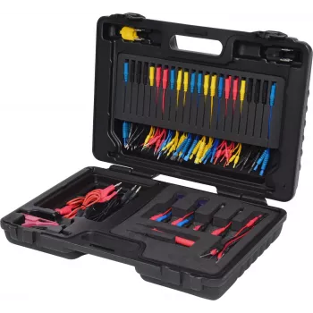 KS TOOLS juego maestro de cables de diagnóstico, prueba y medición 12/24V, 92 piezas (150.0950)