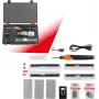 KS TOOLS 150.1010 set de reparación de plástico a batería, 134 piezas, grapadora de 3,7V Li-Ion con 200 grapas de acero inoxidable, 450°C, maletín de almacenamiento