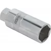 KS TOOLS 150.9421 Llave de vaso de contraje para amortiguadores hexágono exterior, 21 mm, accionamiento 1/2