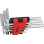KS TOOLS 151.4540 Set de llaves Allen en pulgadas, 9 piezas, 1/16