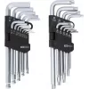 KS TOOLS set de 22 piezas de llaves Allen y TORX con punta esférica y soporte