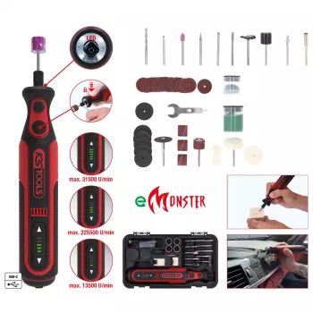 KS Tools 515.3990 Herramienta multifunción a batería 7,2V 1Ah con sistema de oscilación universal