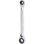 KS TOOLS juego de llaves de carraca de doble anillo, 10 x 13 mm y 17 x 19 mm, 4 en 1 BT013901