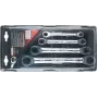 KS TOOLS GEARplus Juego de llaves de carraca de doble anillo TX-E, 4 piezas (503.4364)