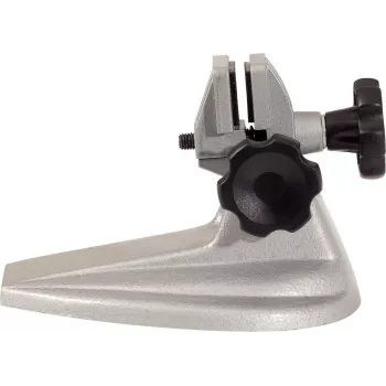 KS TOOLS Soporte de micrómetro para micrómetros exteriores hasta 100 mm, base de fundición, mordazas cromadas, pies antideslizantes 300.0680