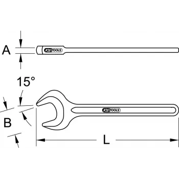 KS TOOLS Llave de anillo de impacto individual, 40 mm (517.0540)