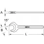 KS TOOLS Llave de anillo de impacto individual, 40 mm (517.0540)