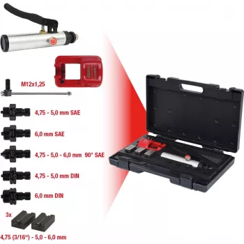 KS TOOLS Juego de herramientas abocardadoras universal, 11 piezas Flarefix II (122.1260)
