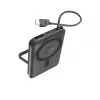 KSIX batería externa magnética 10000 mAh, 22,5W para iPhone y Apple Watch, gris