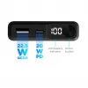 KSIX Batería externa magnética 10000 mAh 22.5W, negro