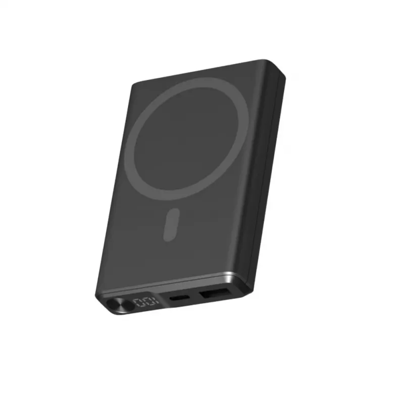 KSIX Batería externa magnética 10000 mAh 22.5W, negro