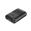 Batería externa KSIX Mini 10000mAh 10W con cable USB-A USB-C negra