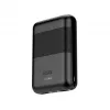 Batería externa KSIX Mini 10000mAh 10W con cable USB-A USB-C negra