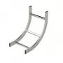KSVI-400 R=300 HDG escalera curva vertical interior 400mm ancho 300mm radio