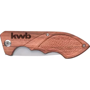 kwb 021990 Navaja de bolsillo marrón - acero inoxidable