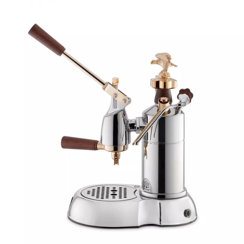 La Pavoni LPLEXP01EU cafetera espresso manual de palanca Expo 2015 oro cromado, 1,6 L, 950 W