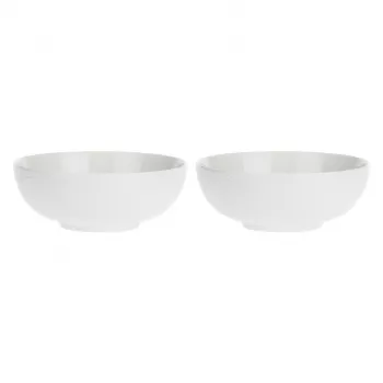 LA PORCELLANA BIANCA Set de 2 ensaladeras Momenti - blanco, 22 cm