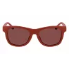 Gafas de sol de niños Lacoste L3643SRG-604 montura roja lentes grises 48mm