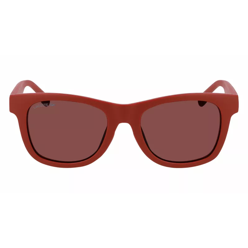 Gafas de sol de niños Lacoste L3643SRG-604 montura roja lentes grises 48mm