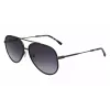 Lacoste L247S021 Gafas de sol de hombre - Montura negra, lentes grises, 59 mm