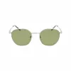 Lacoste L251S-40 Gafas de sol rectangulares unisex Montura azul oscuro Lentes grises 52mm