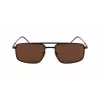 Lacoste Gafas de sol rectangulares de hombre L255S-5619201 - Montura habana/carey, lentes verdes, 56/19/145 mm