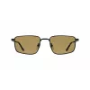LACOSTE L277S-5519002 Gafas de sol rectangulares para hombre - Montura de acetato negra, lentes de policarbonato grises, protección UV400