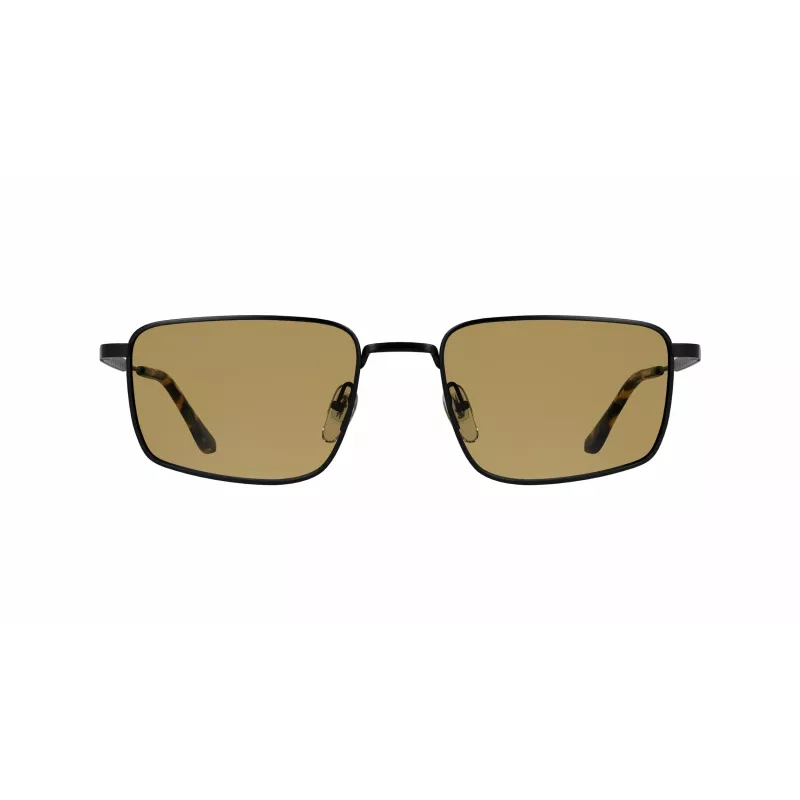 LACOSTE L277S-5519002 Gafas de sol rectangulares para hombre - Montura de acetato negra, lentes de policarbonato grises, protección UV400