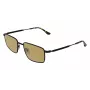 LACOSTE L277S-5519002 Gafas de sol rectangulares para hombre - Montura de acetato negra, lentes de policarbonato grises, protección UV400