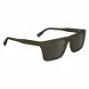 Gafas de sol de hombre Lacoste L6009S-275 rectangulares - Montura de acetato Havanna, lentes de policarbonato marrones, protección UV400